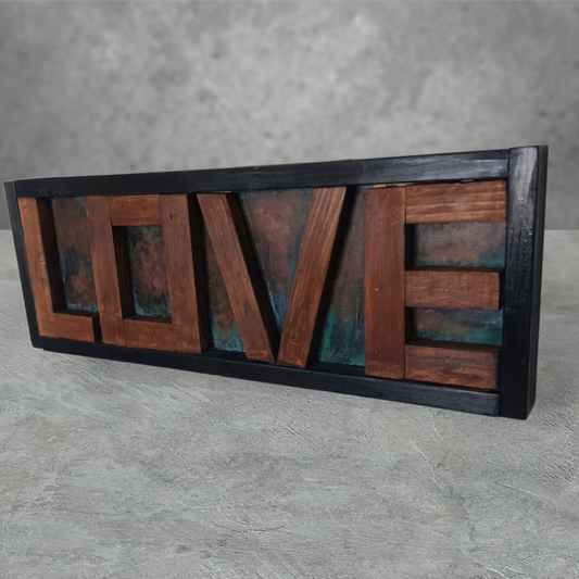 Rustic wood Love Sign